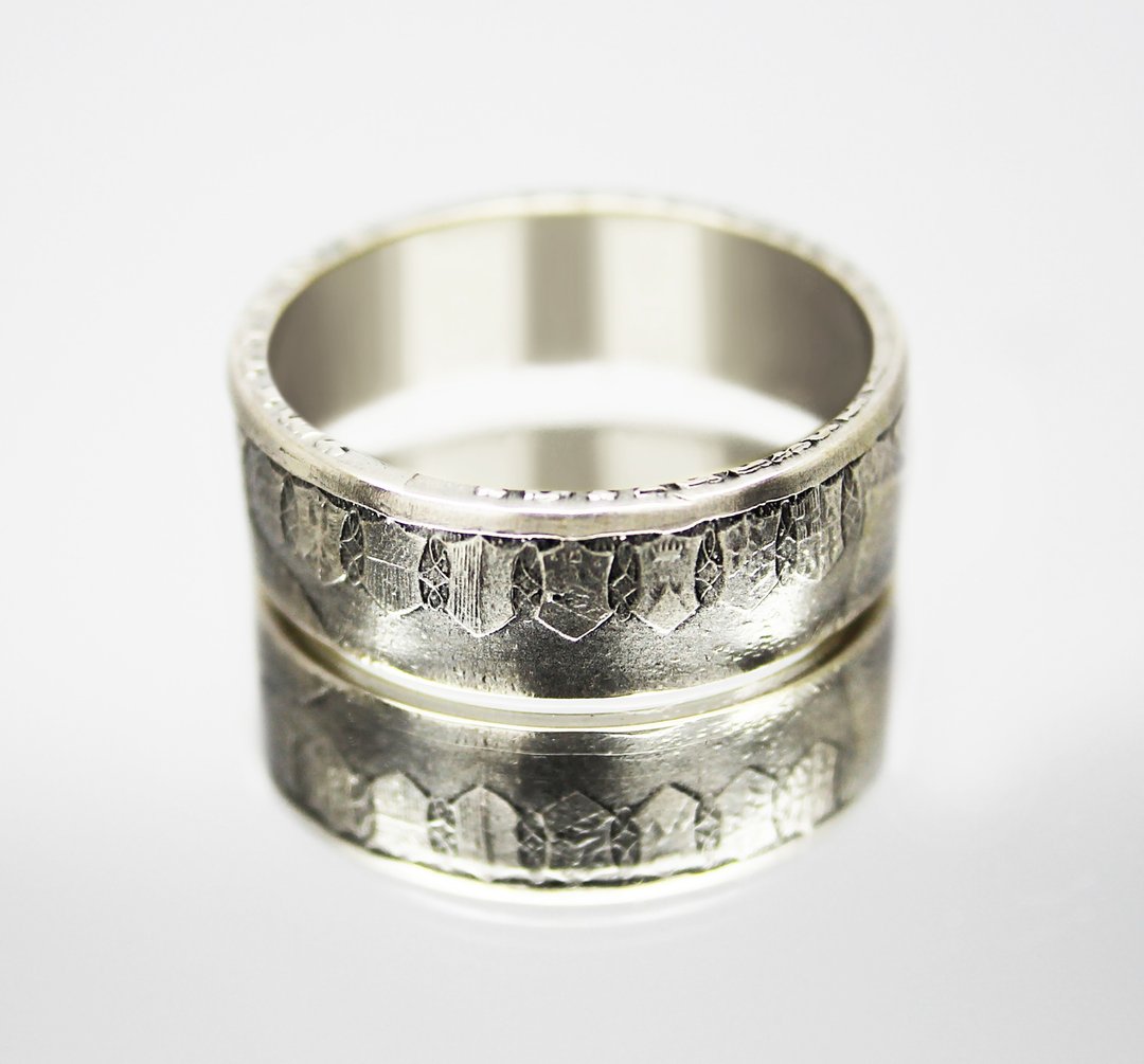 Italy Coin Ring Silver 500 Lira 1958-1961 coin rings for men coin rings for wo - 戒指 - 其他金属 