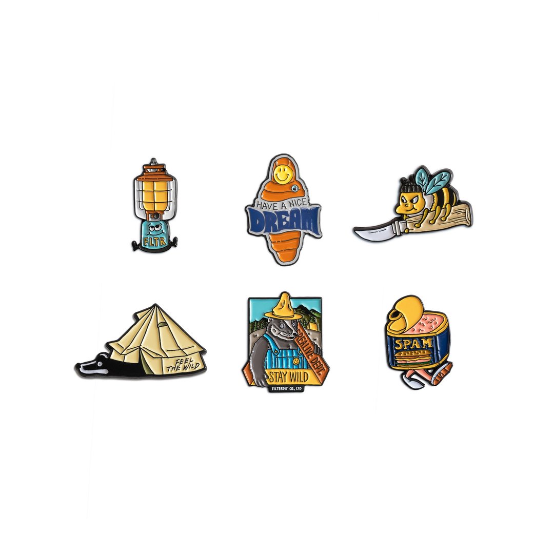 Filter017 Stay Wild Series Lapel Pin / Stay Wild系列图像胸针 - 胸针 - 其他金属 