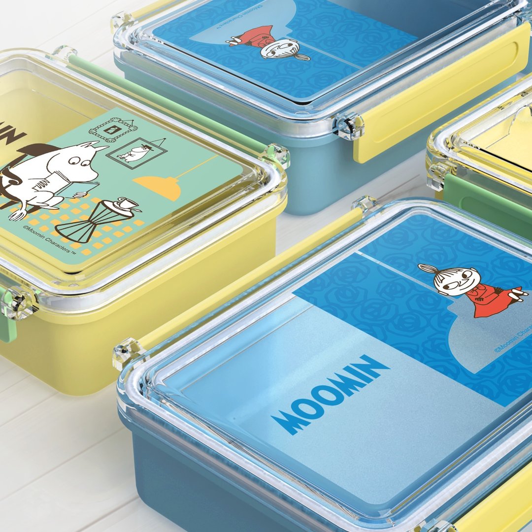 【Pinkoi x Moomin】红A微波炉午餐盒 (525ml)台港澳日限定发售 - 便当盒/饭盒 - 塑料 多色