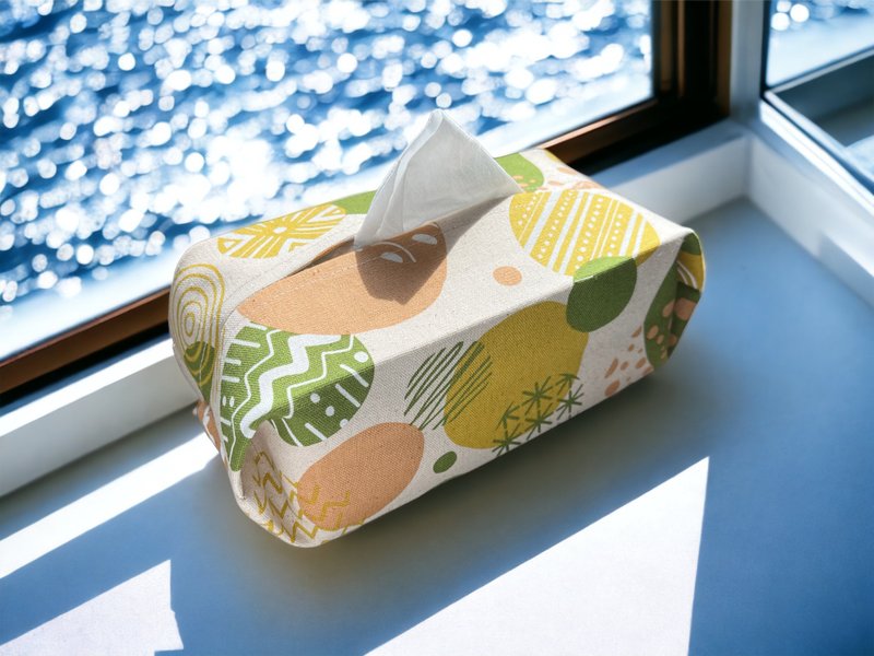 手作纸巾套。彩团 - 收纳用品 - 棉．麻 多色