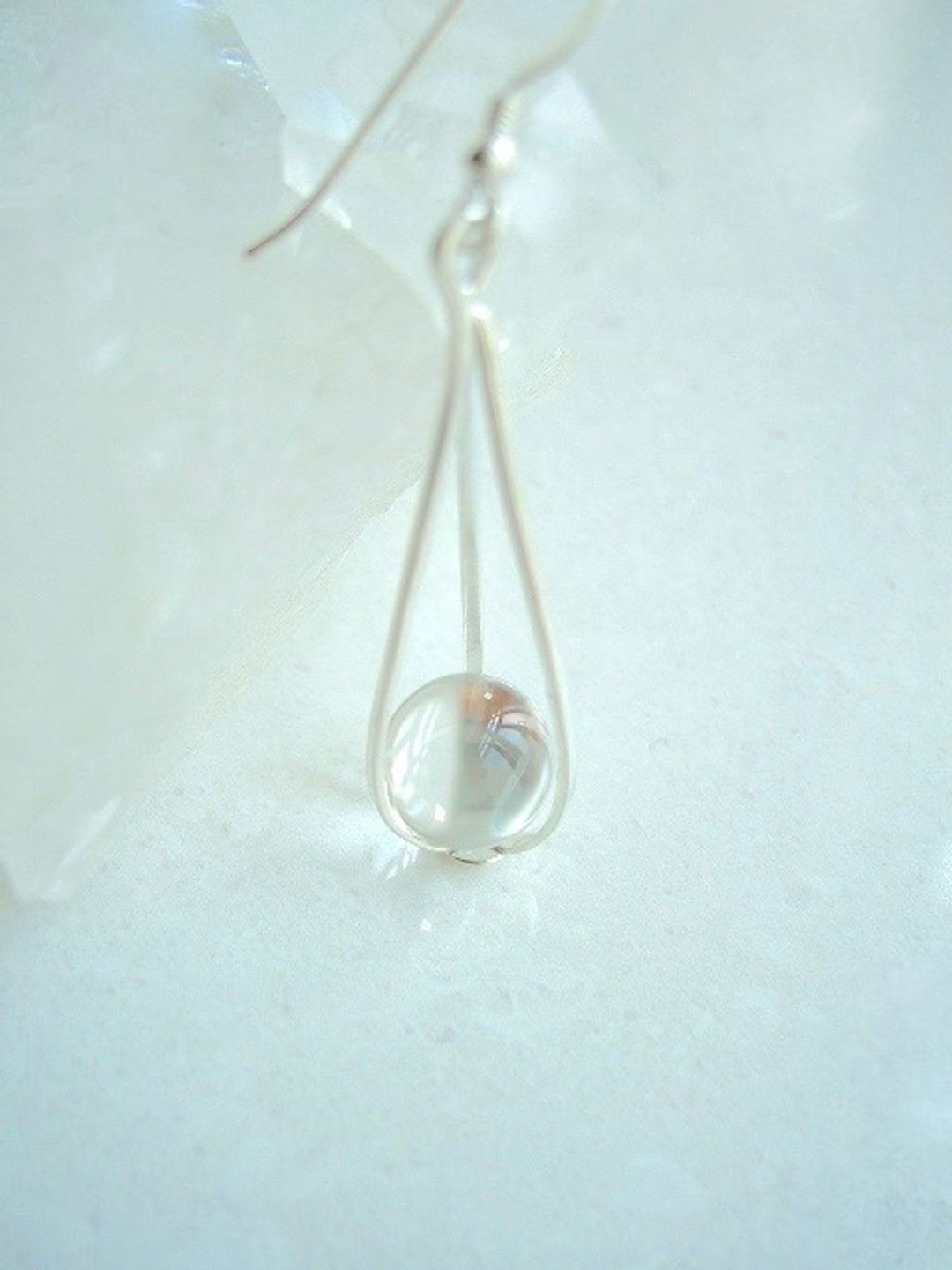 Crystals and earrings - 耳环/耳夹 - 水晶 透明