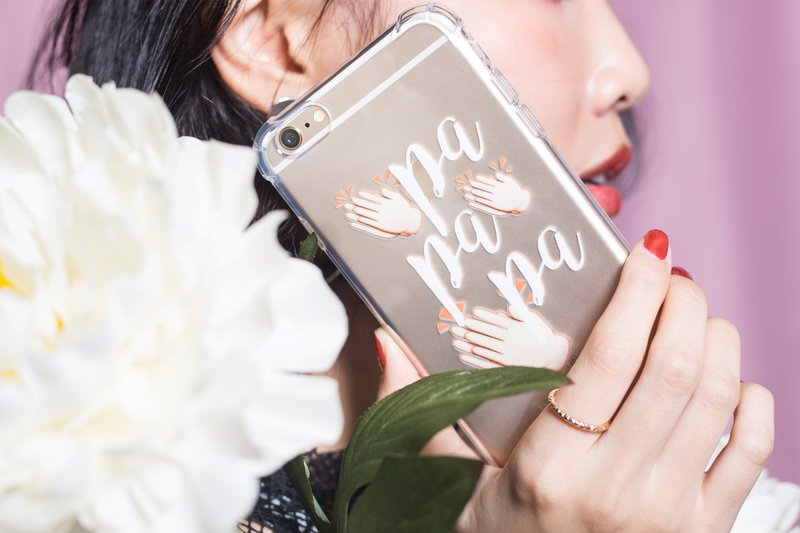 Use More Heart 个性 Canton Slang iPhone 手机殻 －Pa Pa Pa - 手机壳/手机套 - 塑料 透明