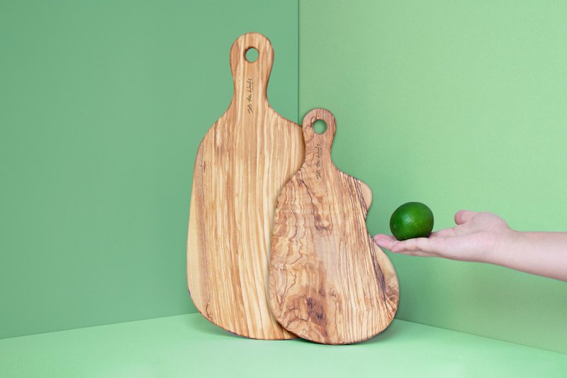 自然造型手把砧板-两件组-老朋友限定礼 - 托盘/砧板 - 木头 咖啡色