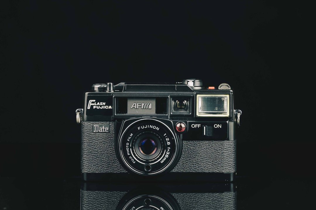 FUJICA FLASH AF DATE #6775 #135底片相机 - 相机 - 其他金属 黑色
