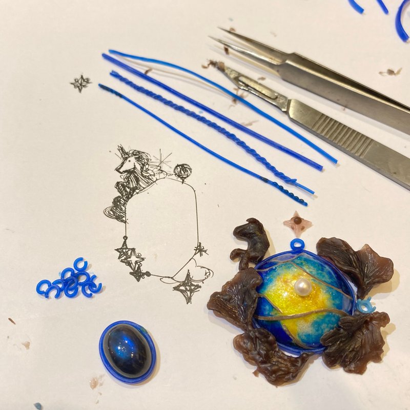 宝石蜡雕课 送399宝石 珠宝设计 体验 蜡雕 创业 斜杠 风格 天然 - 金工/饰品 - 其他材质 