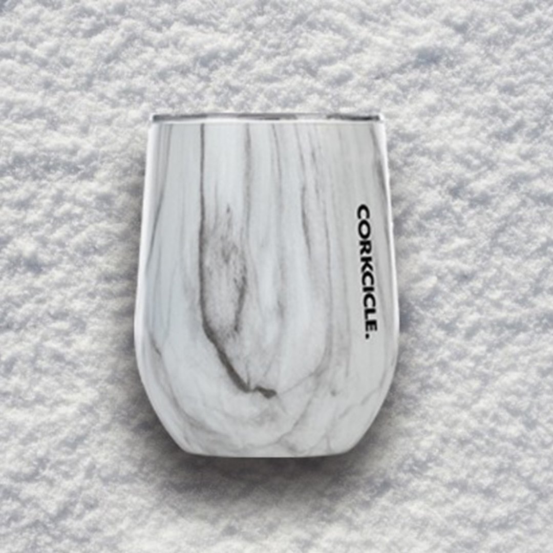 #减塑生活 美国 CORKCICLE 三层真空啜饮杯340ml -大理石纹 - 其他杯子 - 不锈钢 白色