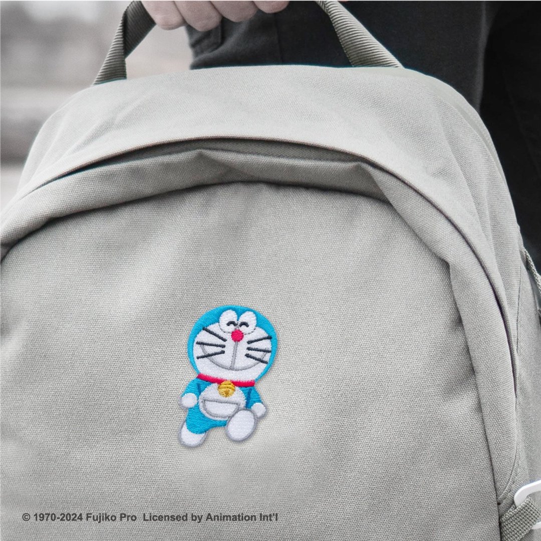 JzFun / Doraemon 刺绣造型别针 (花园) - 徽章/别针 - 绣线 多色