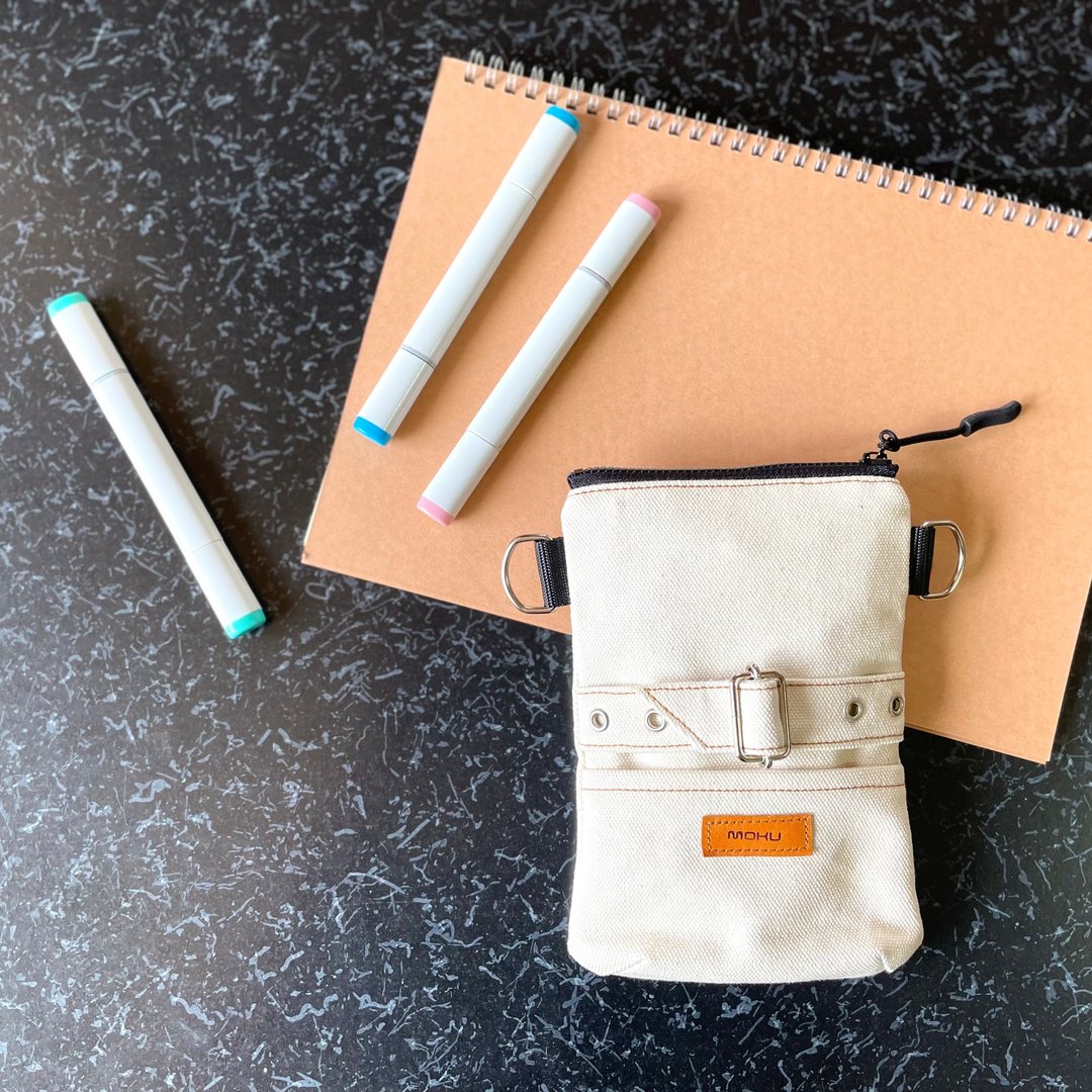 Smartphone belt pouch・ivory - 化妆包/杂物包 - 棉 白色