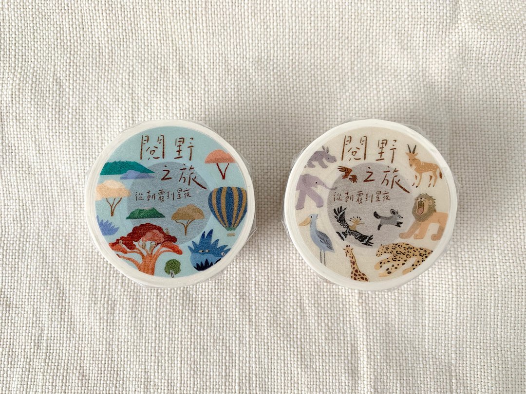 閲野之旅-纸胶带 - 纸胶带 - 纸 白色