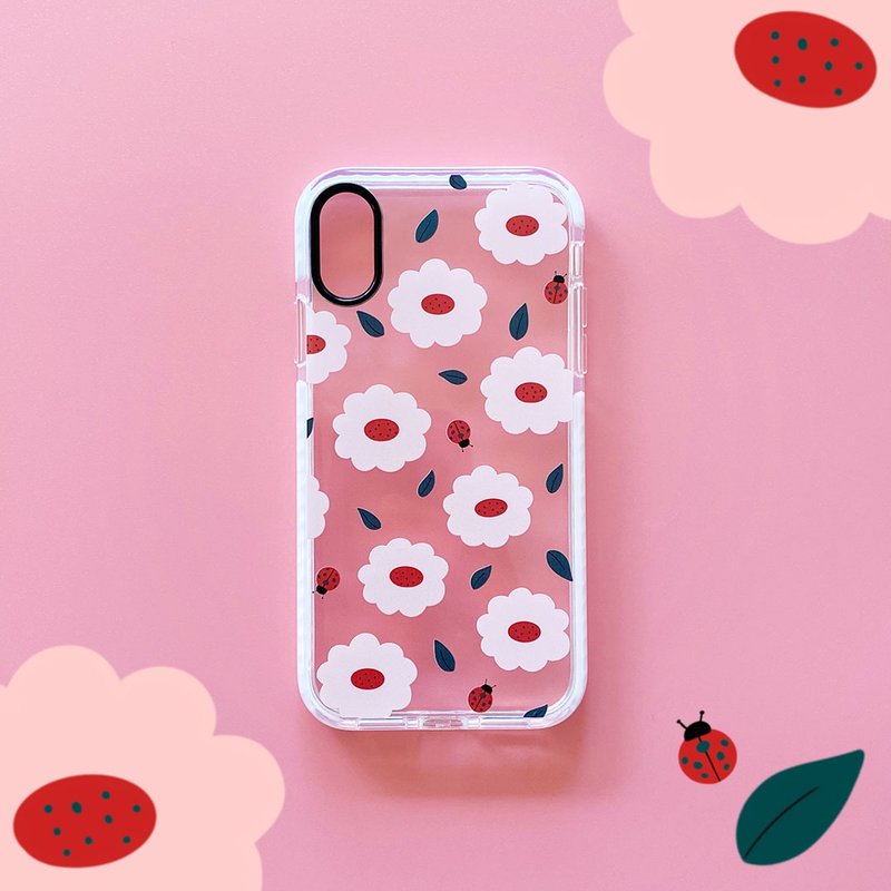 Ladybug Walk iPhone 透明保护壳 - 手机壳/手机套 - 塑料 粉红色