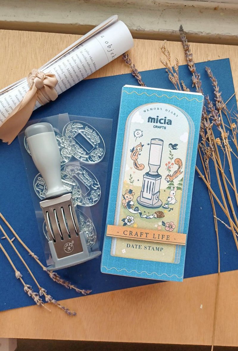 春天森林替换式日付日期印章组_35x50mm椭圆款 DATE-FOREST - 印章/印台 - 其他材质 