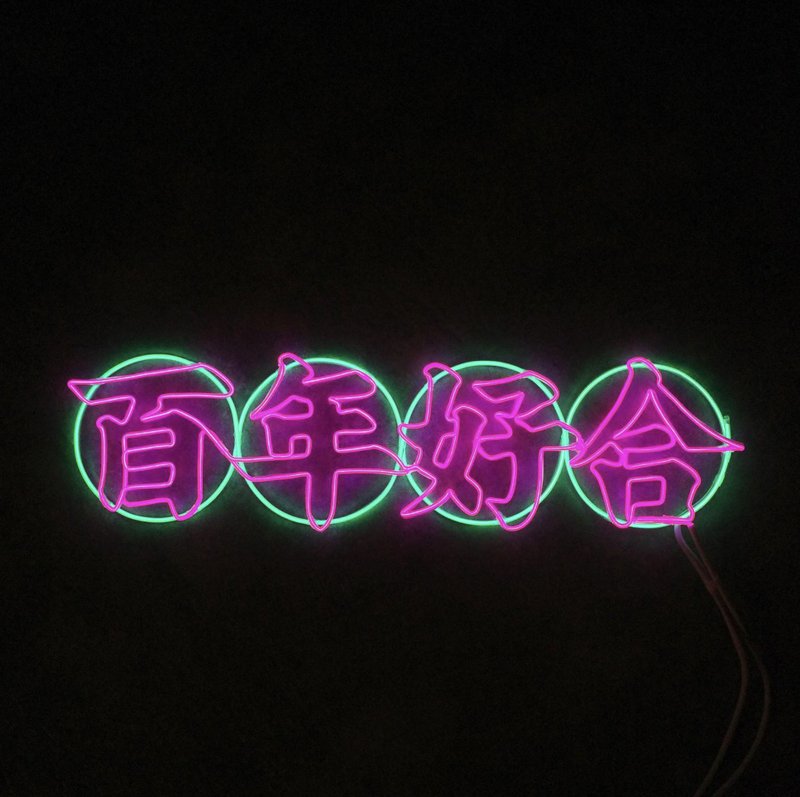 neonlite 定制霓虹文字图案灯 /百年好合/ - 灯具/灯饰 - 塑料 粉红色