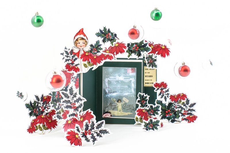 圣诞天使的明信片- 定制书灯礼物 - 灯具/灯饰 - 其他材质 绿色