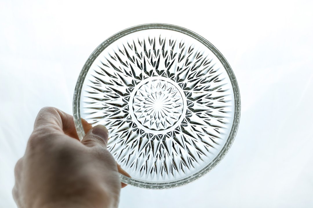 日本制 HOYA GLASS 13 厘米点心玻璃盘 库存新品  台湾包邮 - 盘子/餐盘/盘架 - 玻璃 透明