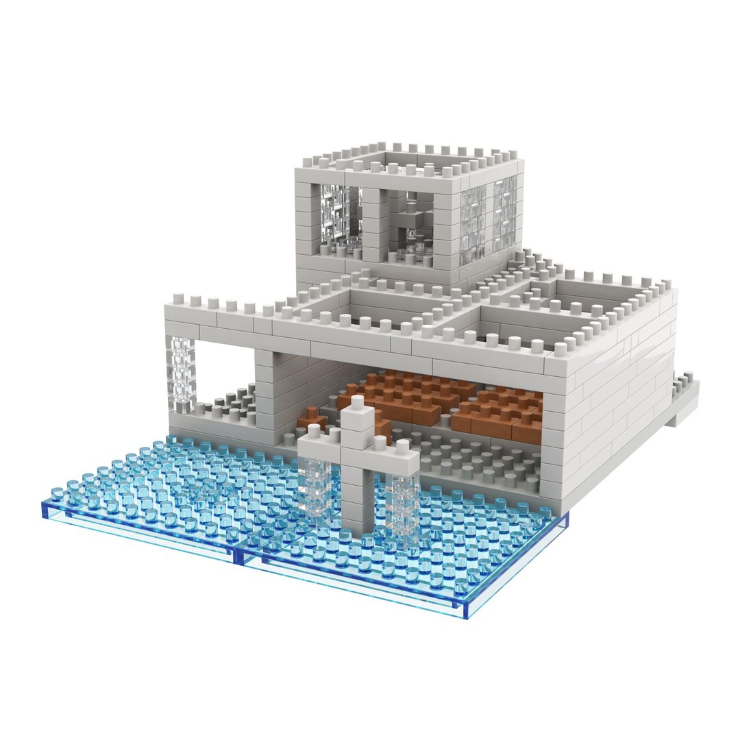 Archbrick 水之教堂微积木 (安藤忠雄) - 玩偶/公仔 - 塑料 