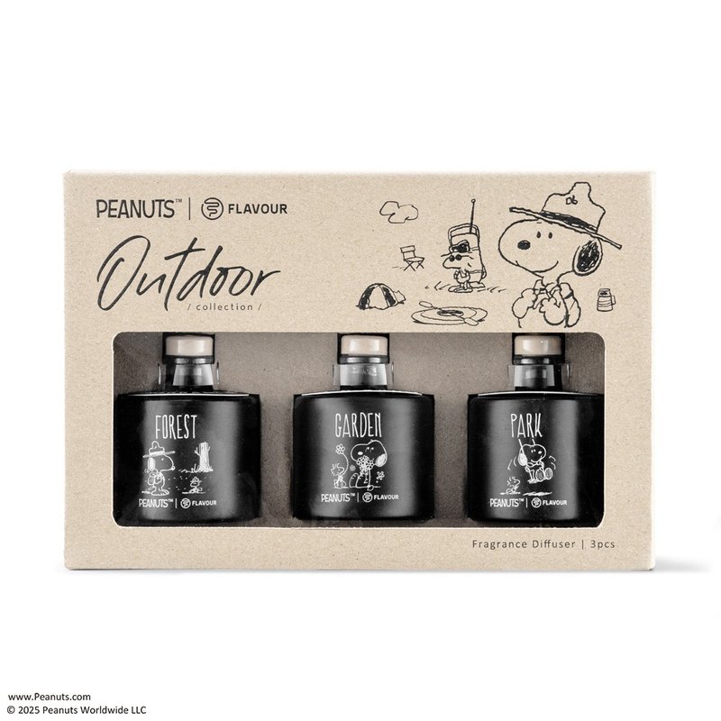 【FLAVOUR】OUTDOOR | 香氛扩香礼盒组 | PEANUTS 联名款 - 香薰/精油/线香 - 其他材质 