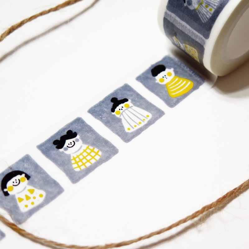 Half Potatoes / yellow&gray / 纸胶带 - 纸胶带 - 纸 黄色