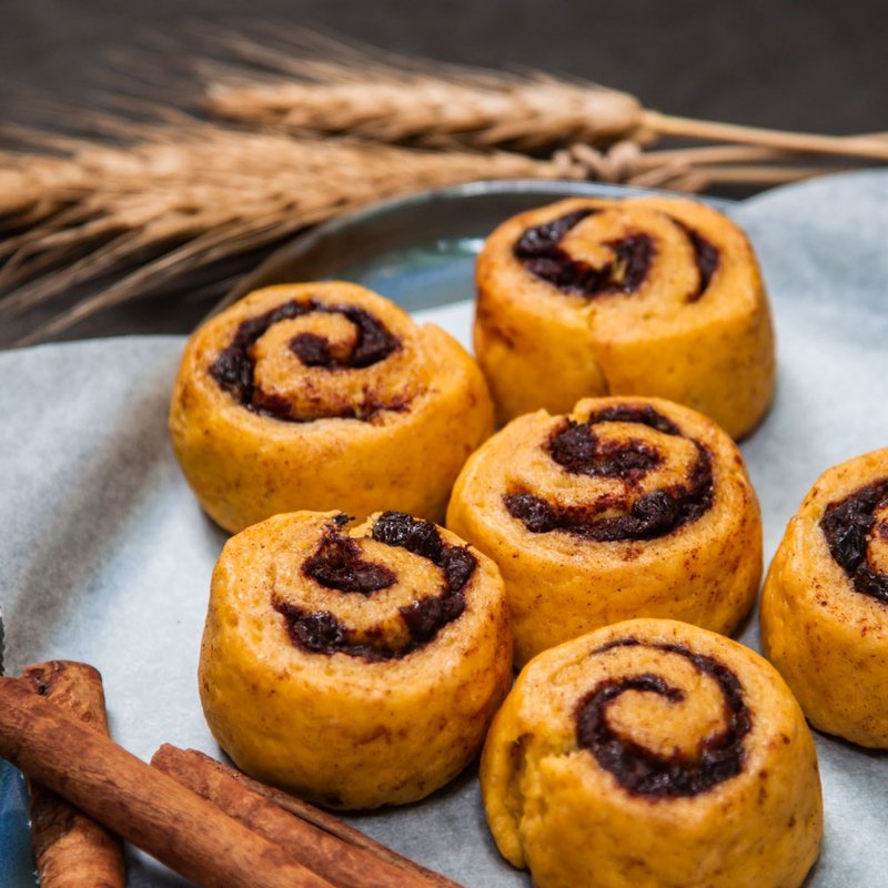 肉桂司康卷  handmade・vegan - 蛋糕/甜点 - 新鲜食材 橘色