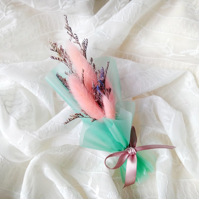 干燥花束 兔尾草 卡斯比亚 迷你花束 情人节/教师节/生日庆生/母亲节/毕业礼物 - 植栽/盆栽 - 植物．花 多色