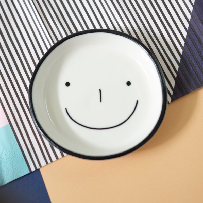 微笑板M - 盘子/餐盘/盘架 - 陶 白色