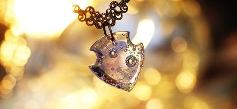 [Made to order] Lavender ~ The world of water ~ - 项链 - 其他金属 