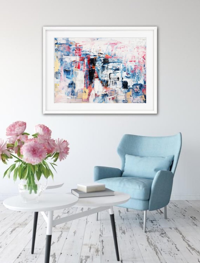 California Painting Landscape Original Art City Wall Artwork Home Decor Painting - 海报/装饰画/版画 - 压克力 多色