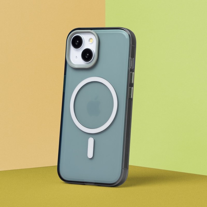 JellyTint(MagSafe兼容)透明手机壳/忧墨绿 iPhone 13/14/15/16 - 手机配件 - 塑料 透明