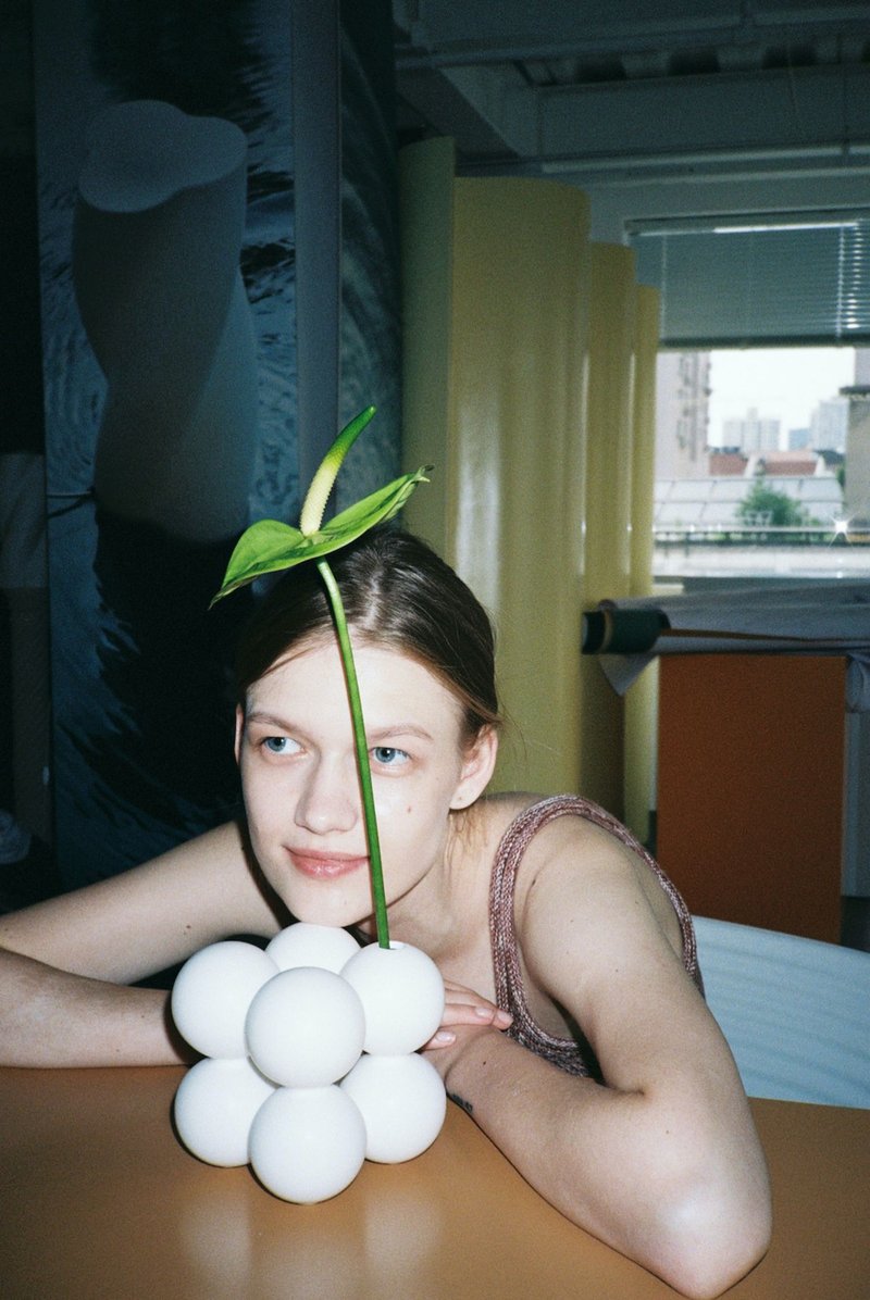 2x2 花器 /创意趣味单只花器 /陶瓷装饰摆件 /所目suomu - 花瓶/陶器 - 瓷 白色