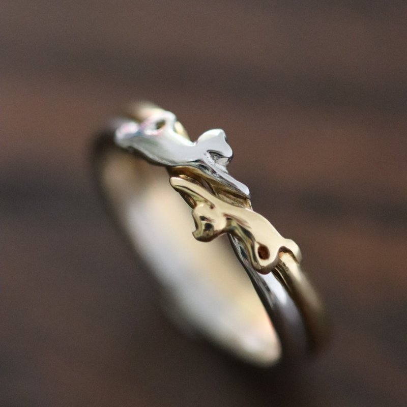 顶级猫咪吉姆尔戒指 嬉戏交互款 - 戒指 - 贵金属 多色