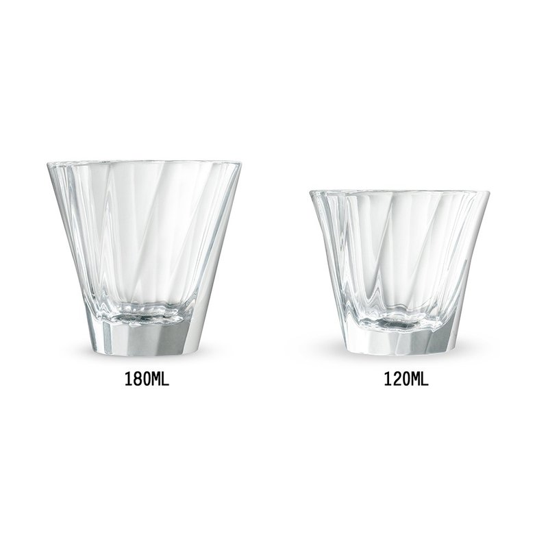 LOVERAMICS 爱陶乐 现代玻璃系列 180ml 120ml 光折卡布玻璃杯 - 玻璃杯 - 玻璃 透明
