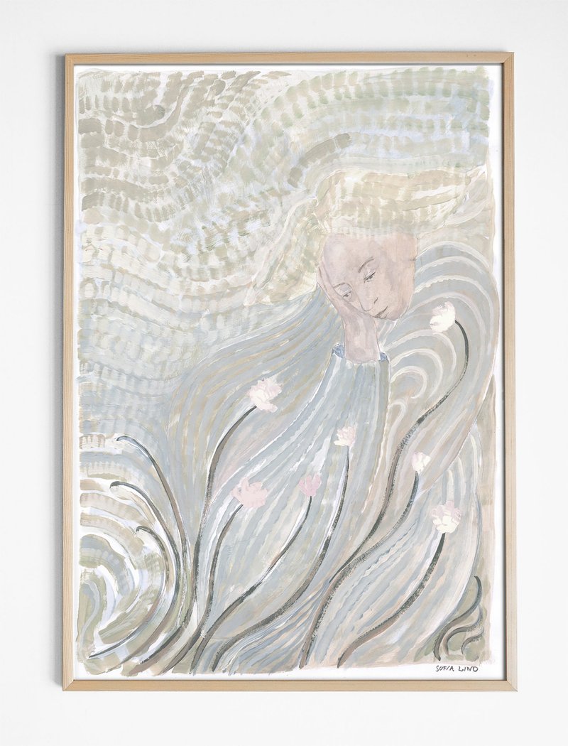 Sofia Lind - 瑞典艺术家设计海报 GROW POSTER - 海报/装饰画/版画 - 纸 粉红色