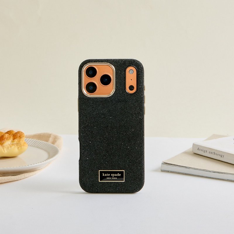 圣诞礼盒【kate spade】iPhone 17 系列磁吸防摔手机壳 子夜黑 - 手机壳/手机套 - 塑料 
