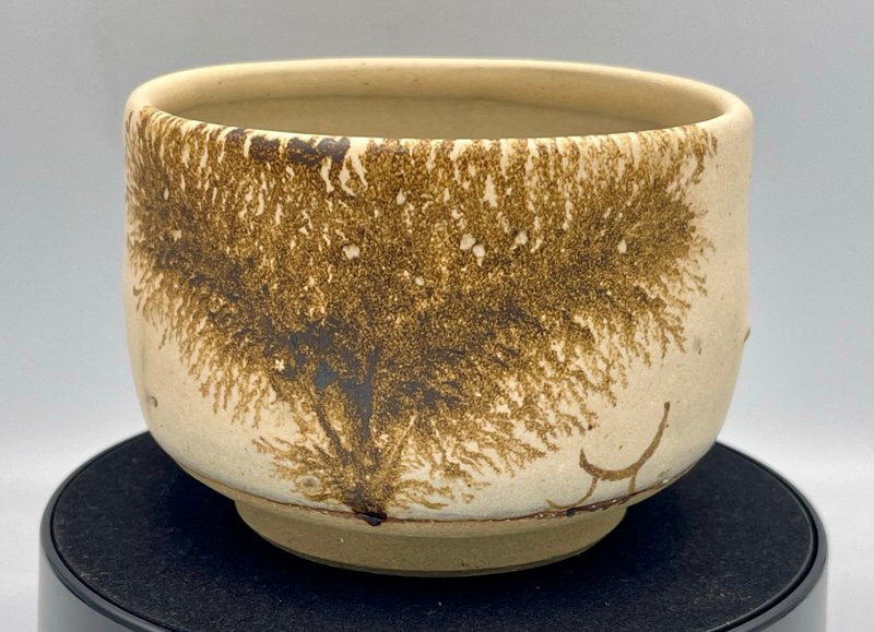 陶艺家梁世昌作品 福德常佑系列 茶碗 附专属锦盒与提袋 - 茶具/茶杯 - 陶 卡其色