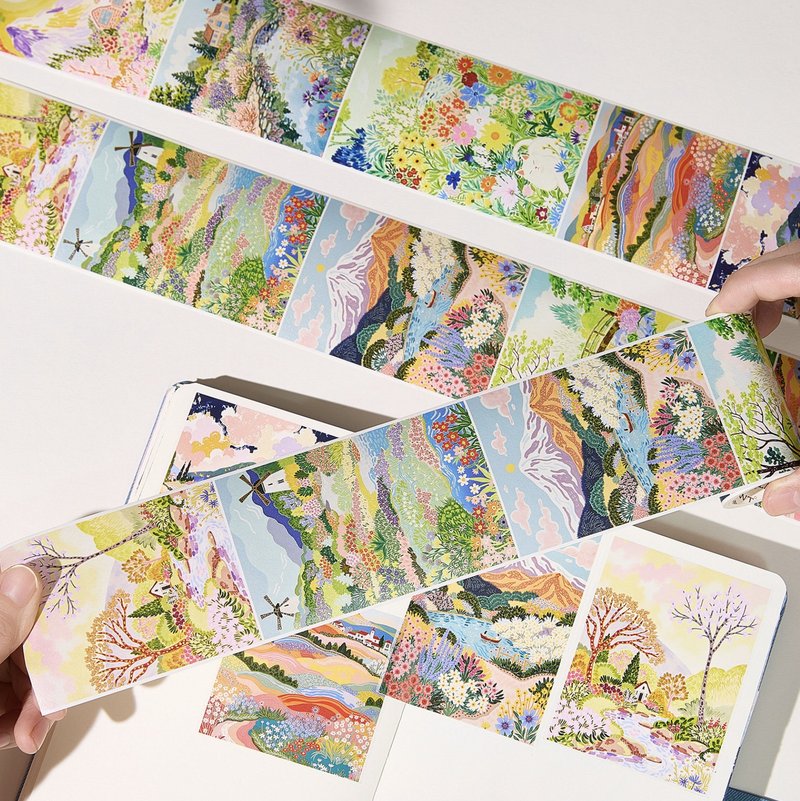 春野漫游 PET 和纸胶带 5米卷 - 纸胶带 - 纸 多色