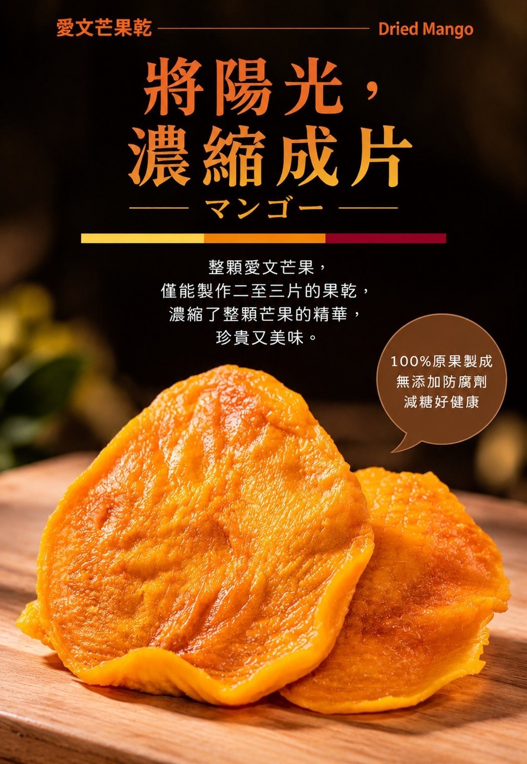 饯面礼 - 爱文芒果干 3 包 - 水果干 - 其他材质 
