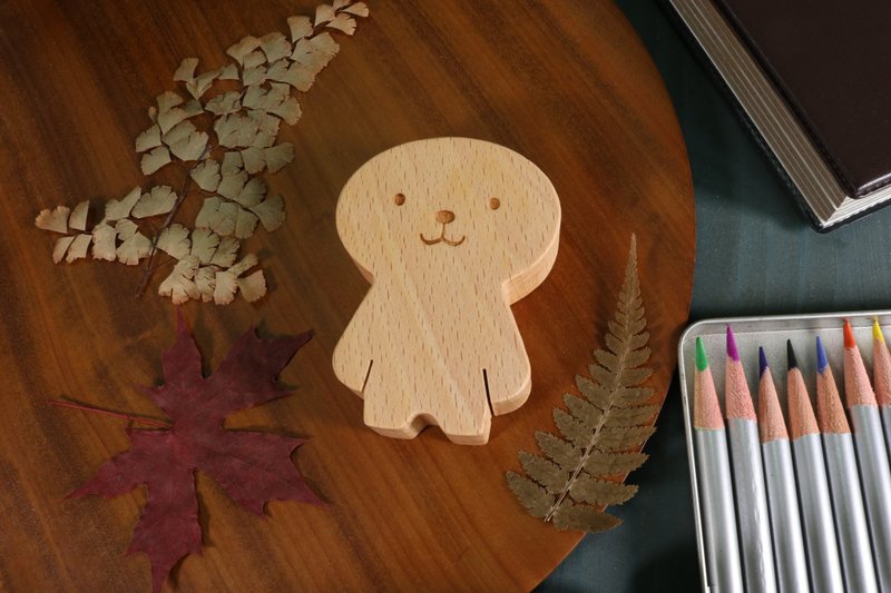 疗愈系木偶 x 呆萌森物-小海豹 Hieu - 玩偶/公仔 - 木头 白色