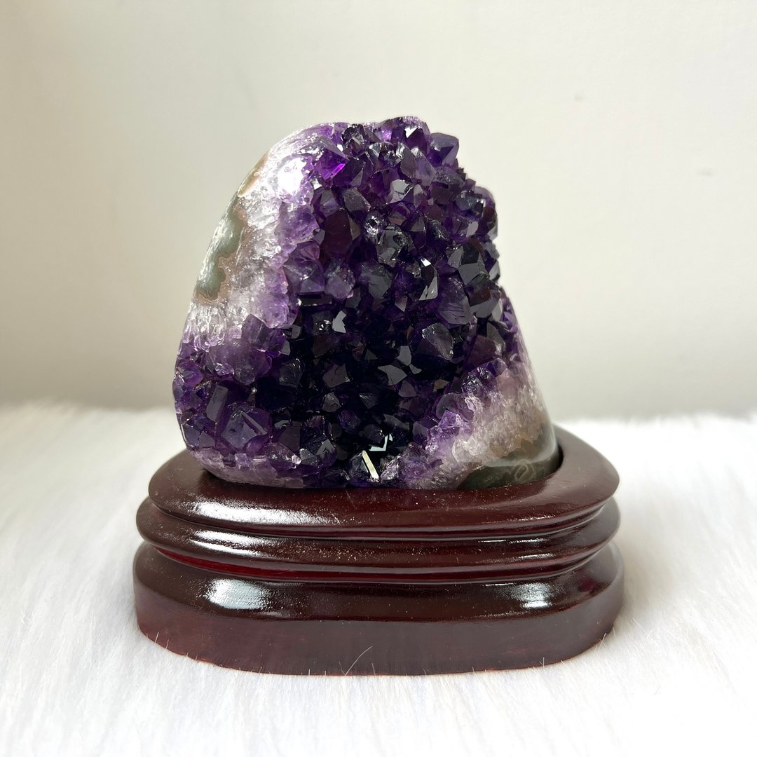 乌拉圭紫晶簇连订造底座 | 水晶 | 水晶簇 | 水晶摆件 - 摆饰 - 水晶 紫色