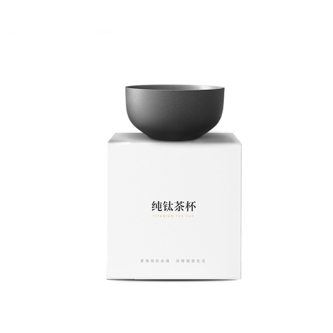 Ti-living 纯钛双层品茶杯 - 茶具/茶杯 - 其他金属 银色