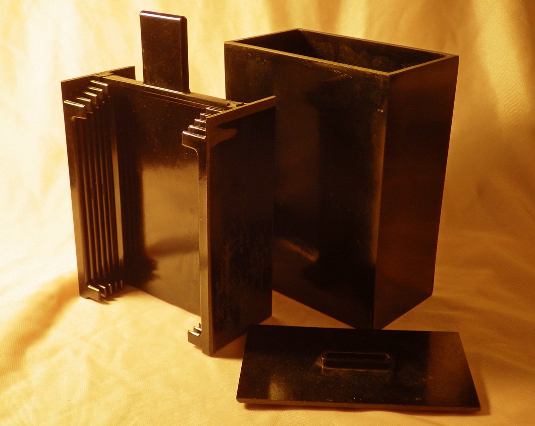 胶片冲洗日光槽 10x15 厘米 4x5 支架卷轴 10 屎稀有 - 相机 - 塑料 黑色