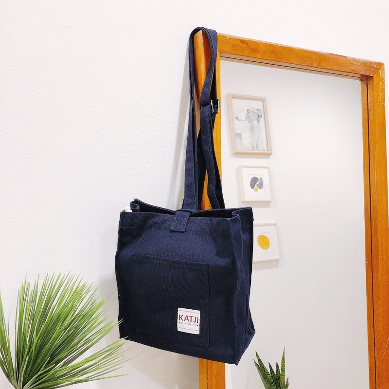 HONEY TOAST BAG : NAVY COLOR - 后背包/双肩包 - 其他材质 蓝色