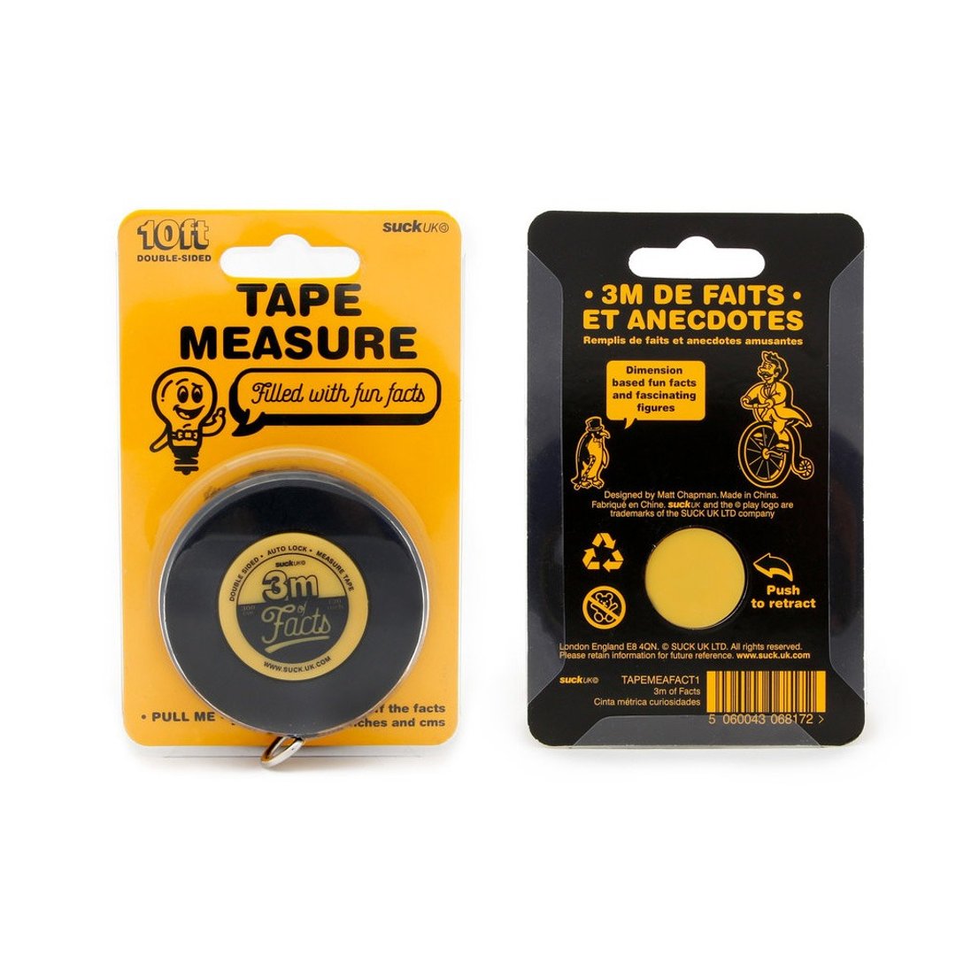 英国SUCK UK 1:1趣味知识卷尺-3m - 其他书写用品 - 塑料 
