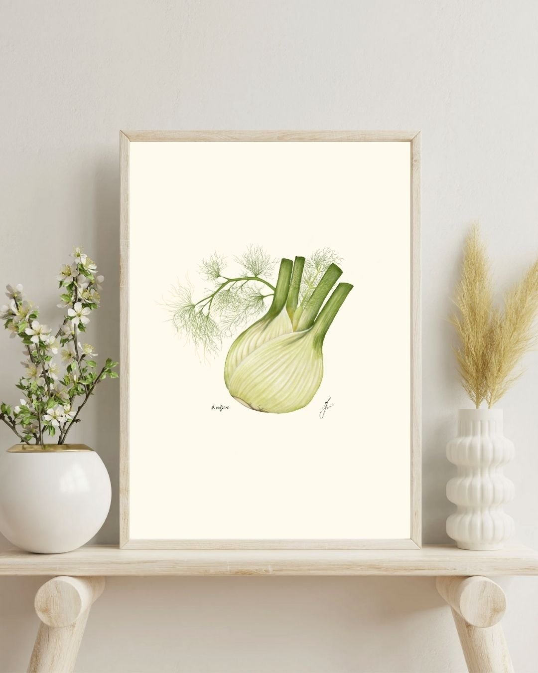 茴香植物画 手绘香草厨房挂画 - 电子手绘真人画像/绘画/插画 - 其他材质 