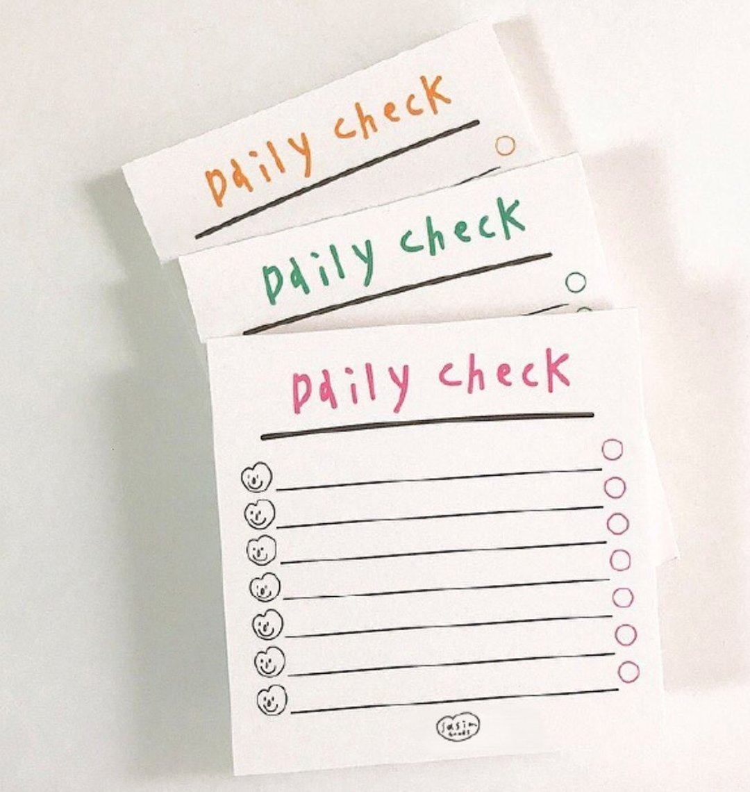 SASIM daily check 便条纸 / memo 纸 / 手帐素材 - 便条纸/标签贴 - 纸 
