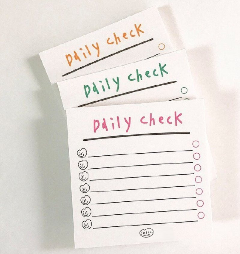 SASIM daily check 便条纸 / memo 纸 / 手帐素材 - 便条纸/标签贴 - 纸 