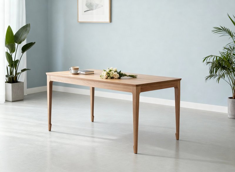 传统榫卯工艺制作-静舞者  实木餐桌 - 餐桌/书桌 - 木头 卡其色