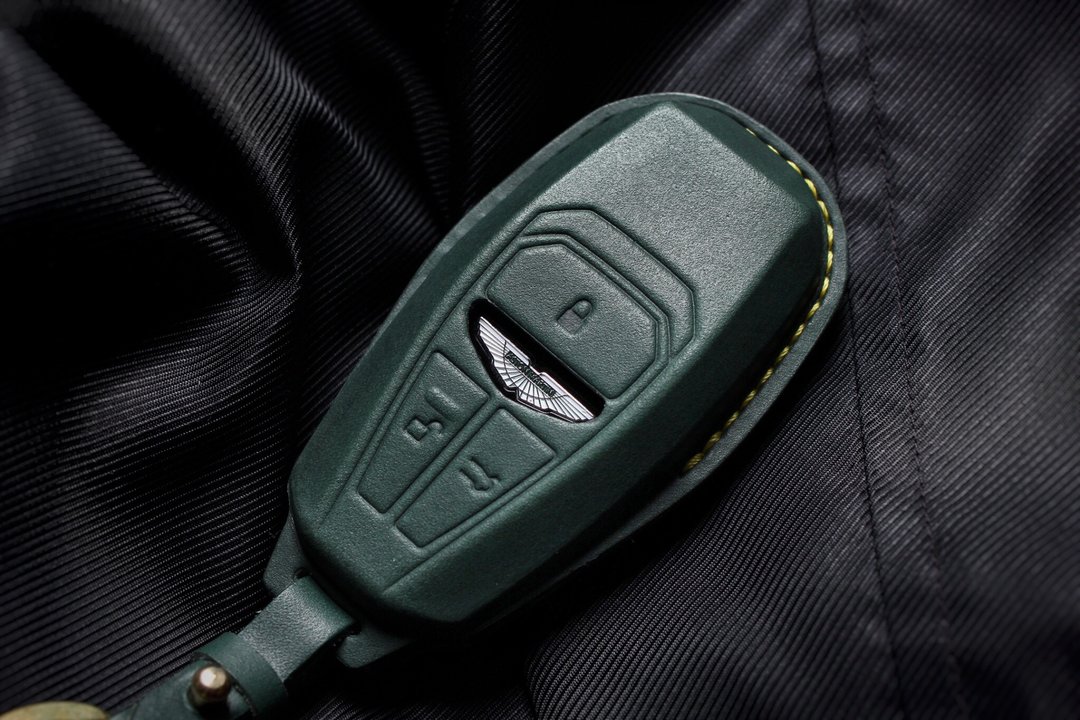 奥斯顿马丁 Aston Martin DB9 DB11 汽车钥匙皮套 - 钥匙链/钥匙包 - 真皮 黑色