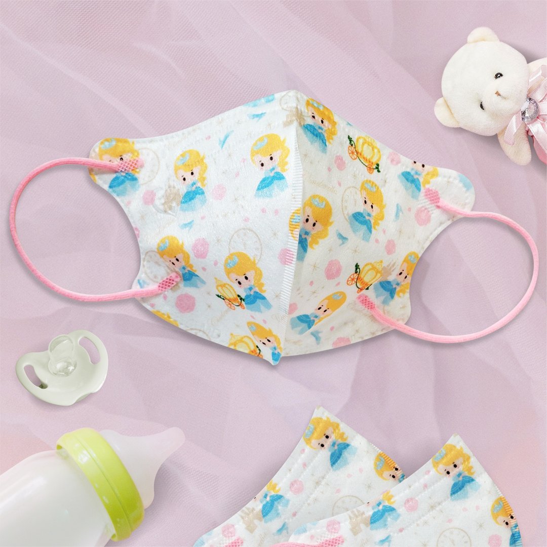 新宠儿/医用口罩/2~4岁/幼童立体30入/灰姑娘 - 口罩 - 其他材质 多色