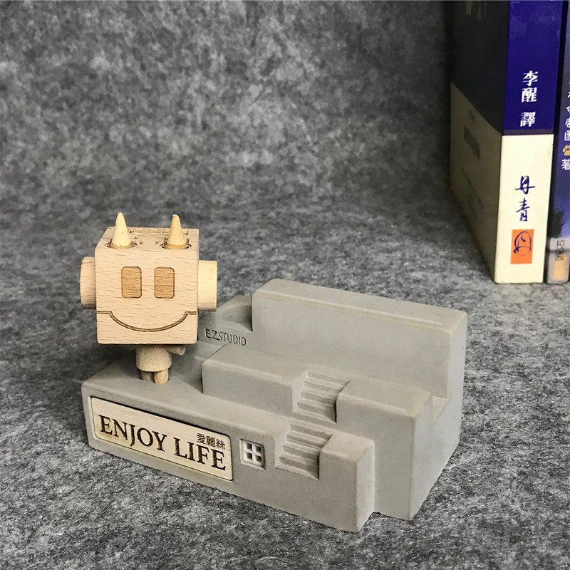 定制化 nani清水模手机/名片座 - 收纳用品 - 水泥 