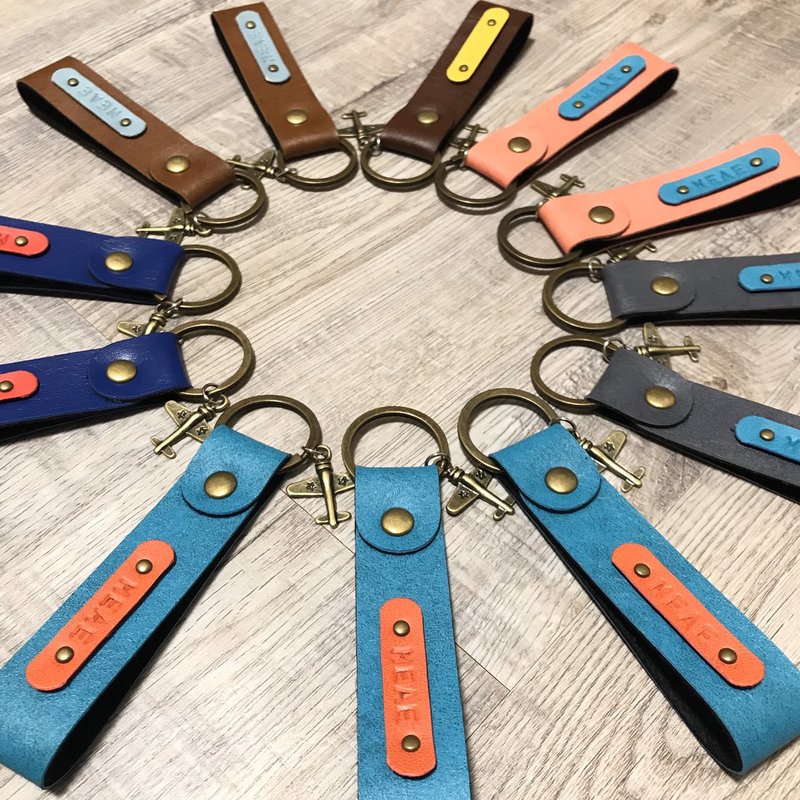 【顽皮工厂】买五送一 定制化订制商品 免费刻名-钥匙圈 - 钥匙链/钥匙包 - 人造皮革 
