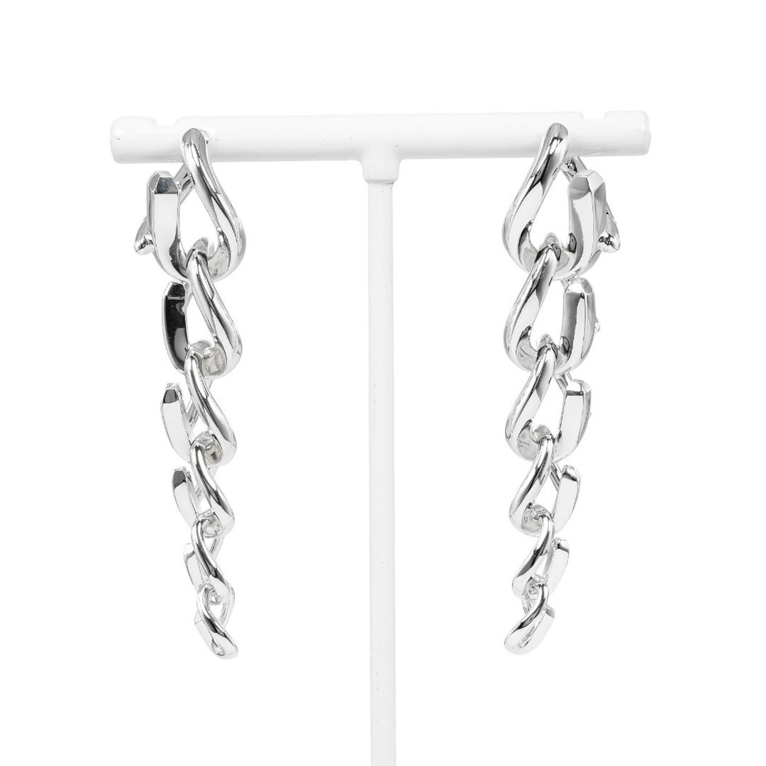 【日本直送】蒂芬妮 耳环 Forge Drop Link 高抛光 纯银 925 约 20.3g TIFFANY&Co.【二手】A级 - 耳环/耳夹 - 银 银色